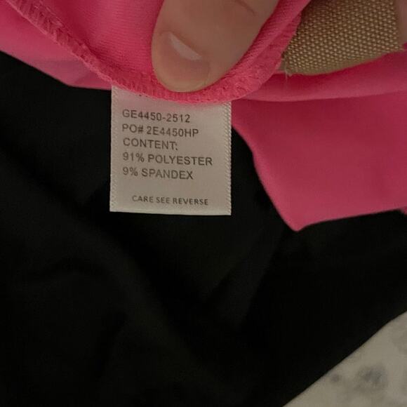 Tail Skort Small Pleated Zip Pocket Neon Pink Black Mini Tennis Prep Athletic - Picture 11 of 16